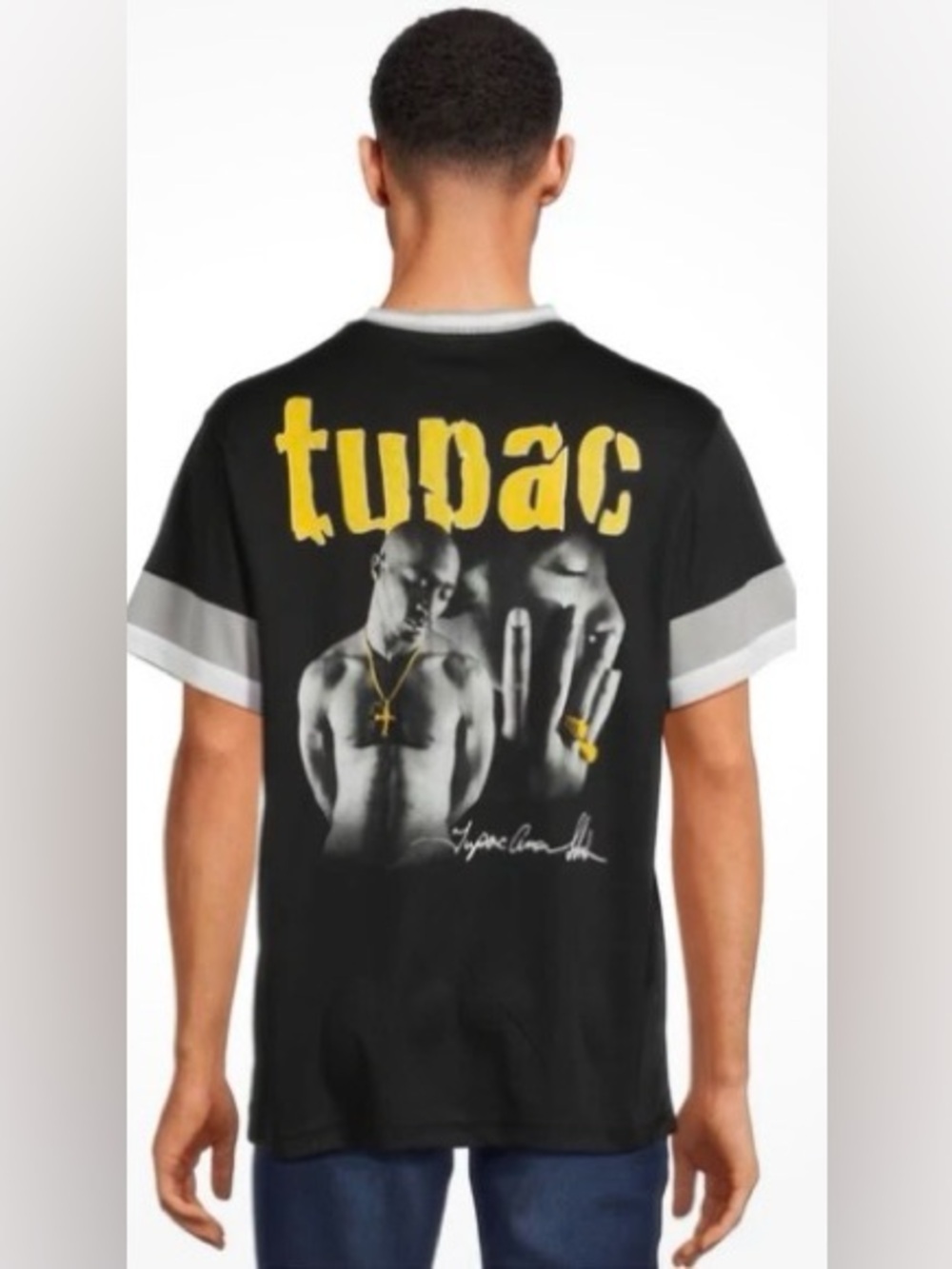 Tupac Shirt Mens Large Black Gray Graphic Jersey 2Pac Amaru
Shakur Photo - Picture 2 of 7